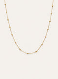 Long Dots Stainless Steel Gold Necklace