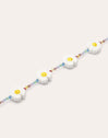 Collar Long Margarita Acero Baño Oro