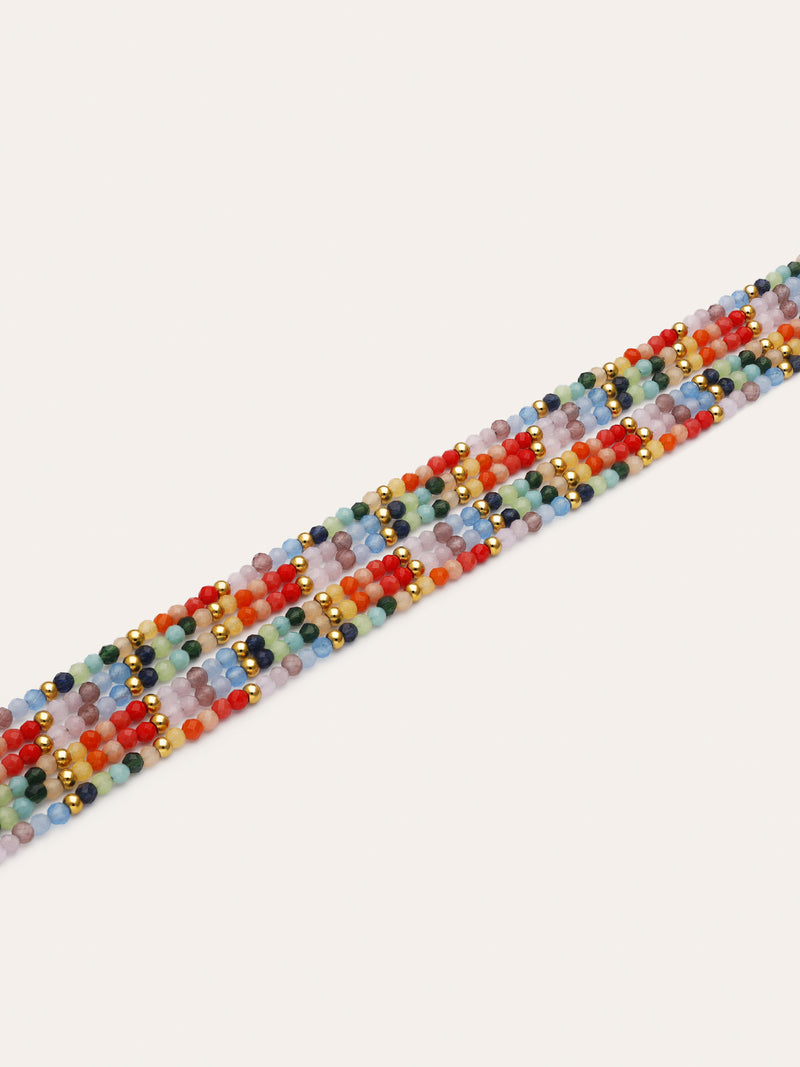 Collana Mawi Colors Acciaio Placcato Oro