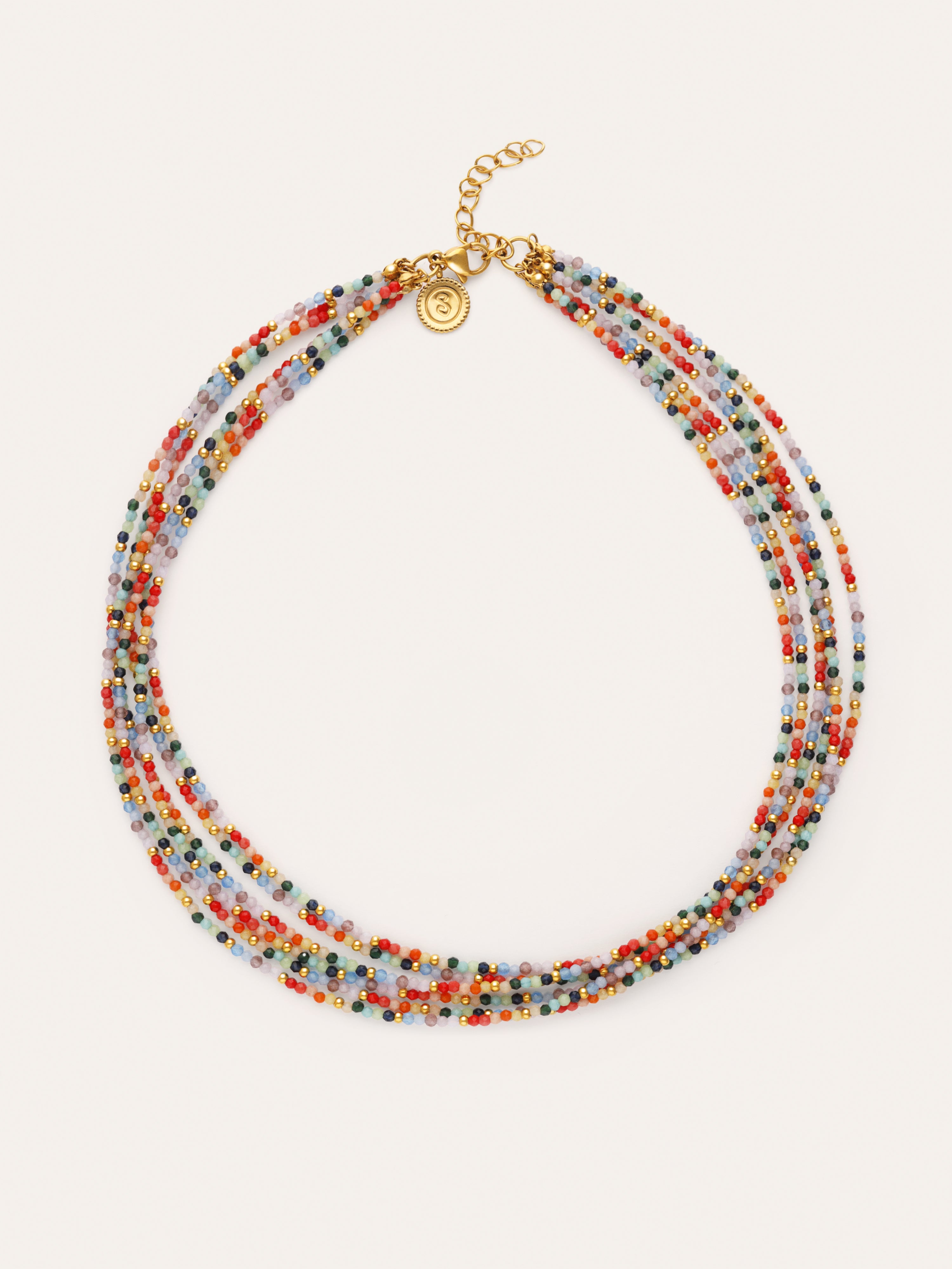 Collana Mawi Colors Acciaio Placcato Oro