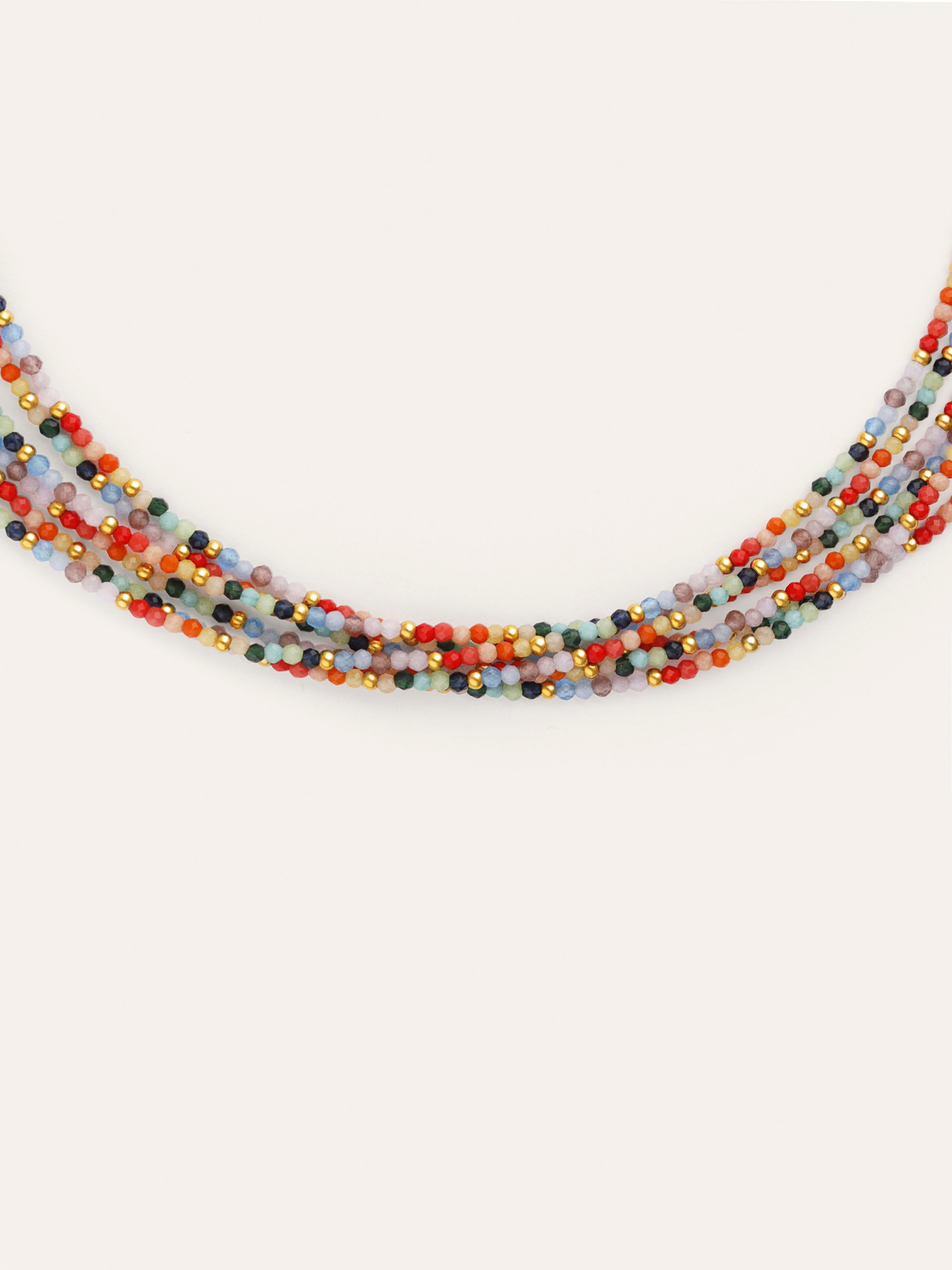 Collana Mawi Colors Acciaio Placcato Oro
