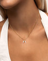 Collar Mini Moonset Acero Baño Oro