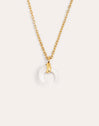 Collar Mini Moonset Acero Baño Oro