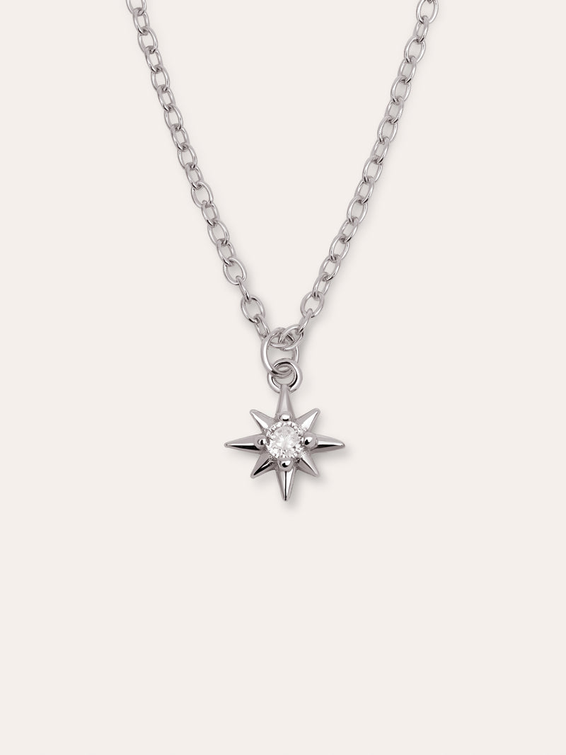 Mini Star Halskette Silber