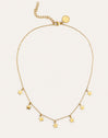 Collar Mini Stars Acero Baño Oro