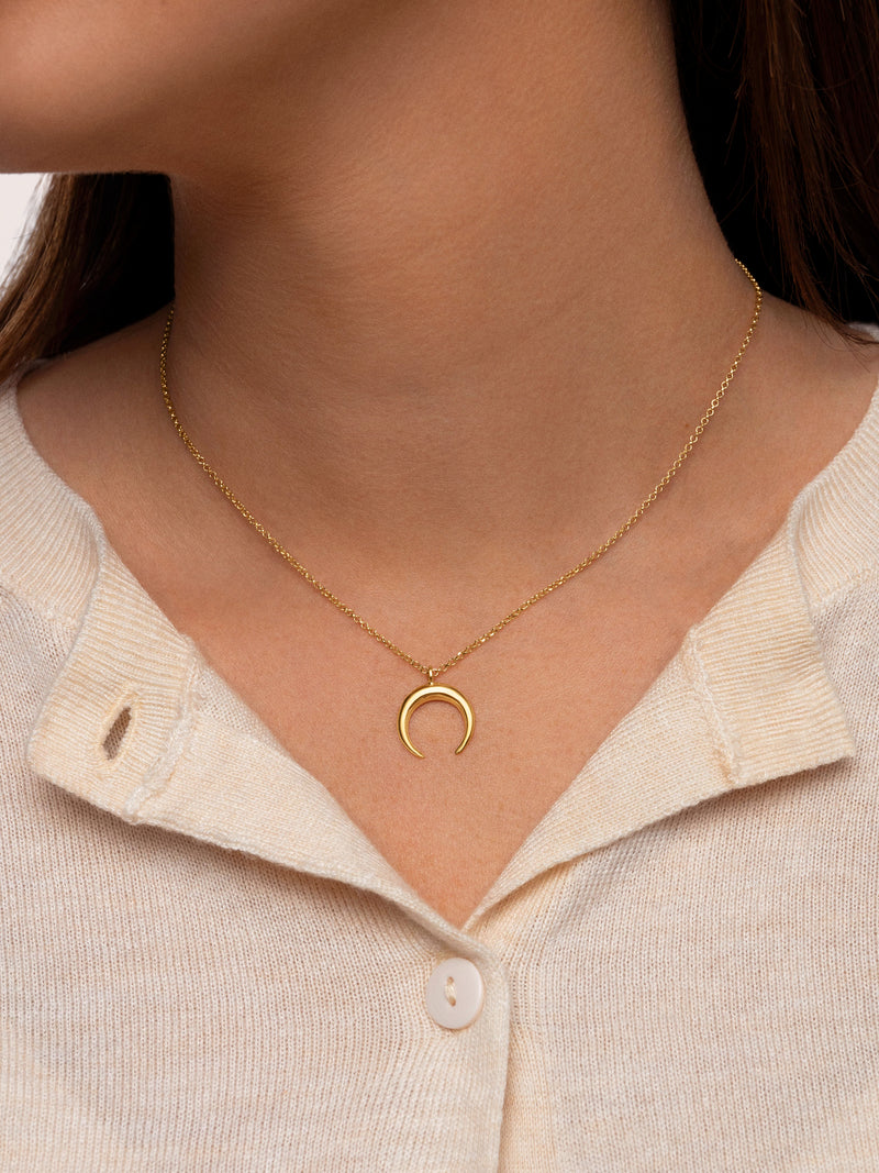 Colar Moonset Aço Banhado a Ouro