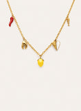 Collier Multicharm Apéritif Marin Acier Plaqué Or