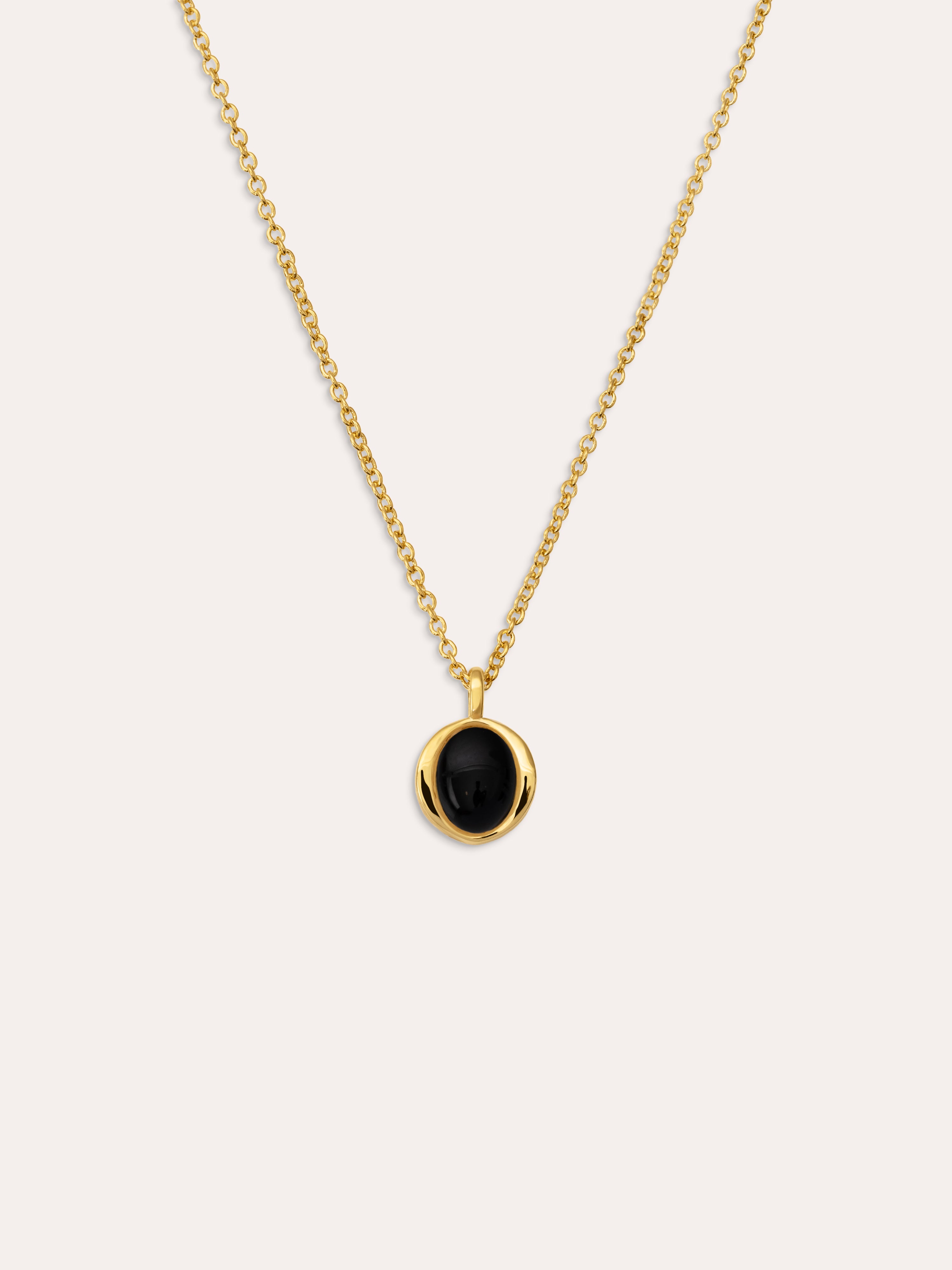 My Onyx Gold Necklace