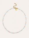 Halskette Nacary Colors Stahl mit 18kt Goldbeschichtung