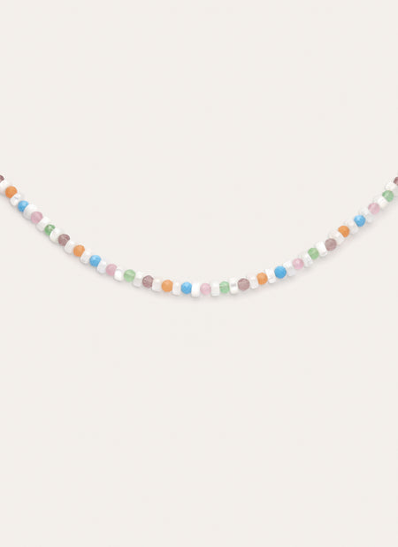 Halskette Nacary Colors Stahl mit 18kt Goldbeschichtung