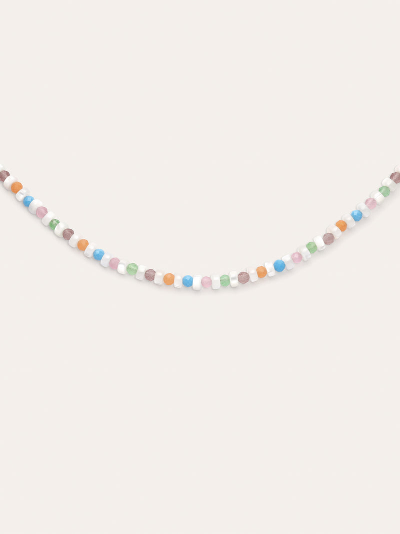 Halskette Nacary Colors Stahl mit 18kt Goldbeschichtung