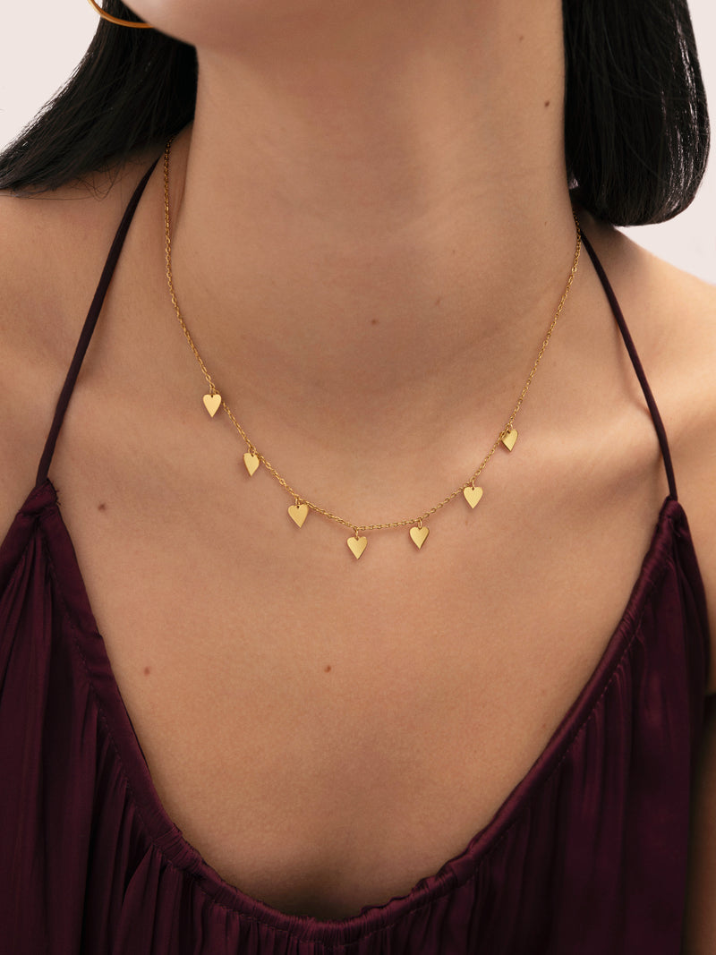 Collier Passion Acier Plaqué Or