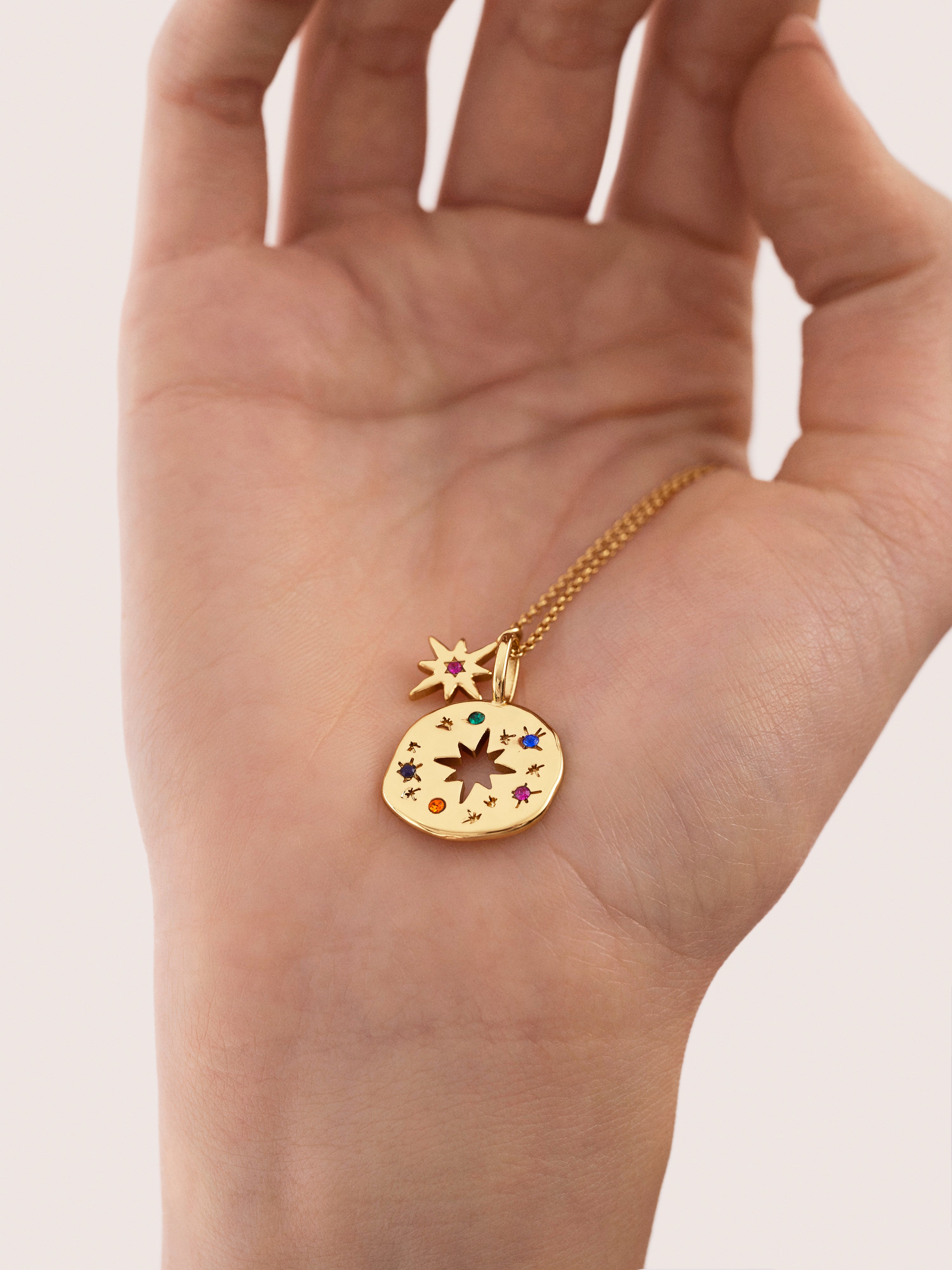 Geschenk-Set Halskette & Charm Para Ti Mamá vergoldet