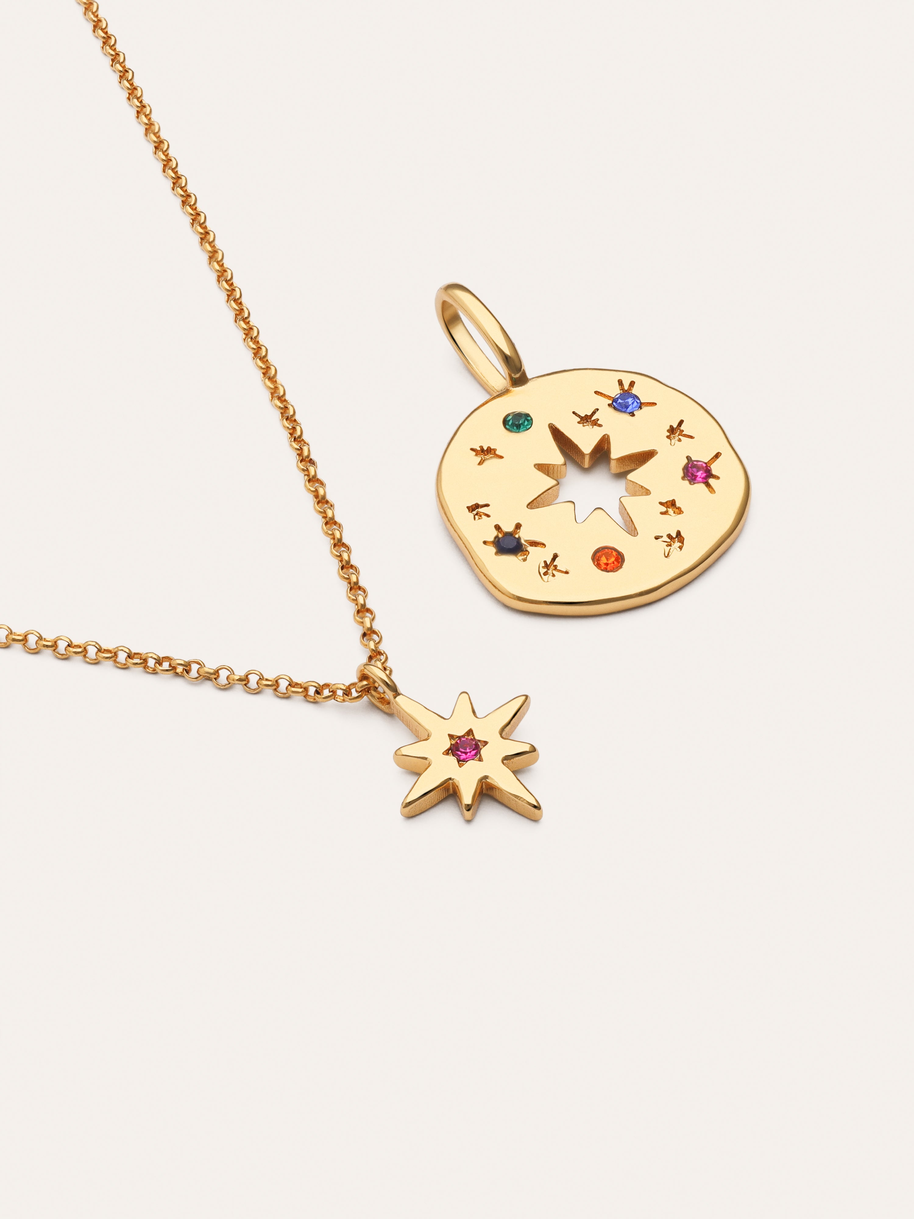 Geschenk-Set Halskette & Charm Para Ti Mamá vergoldet