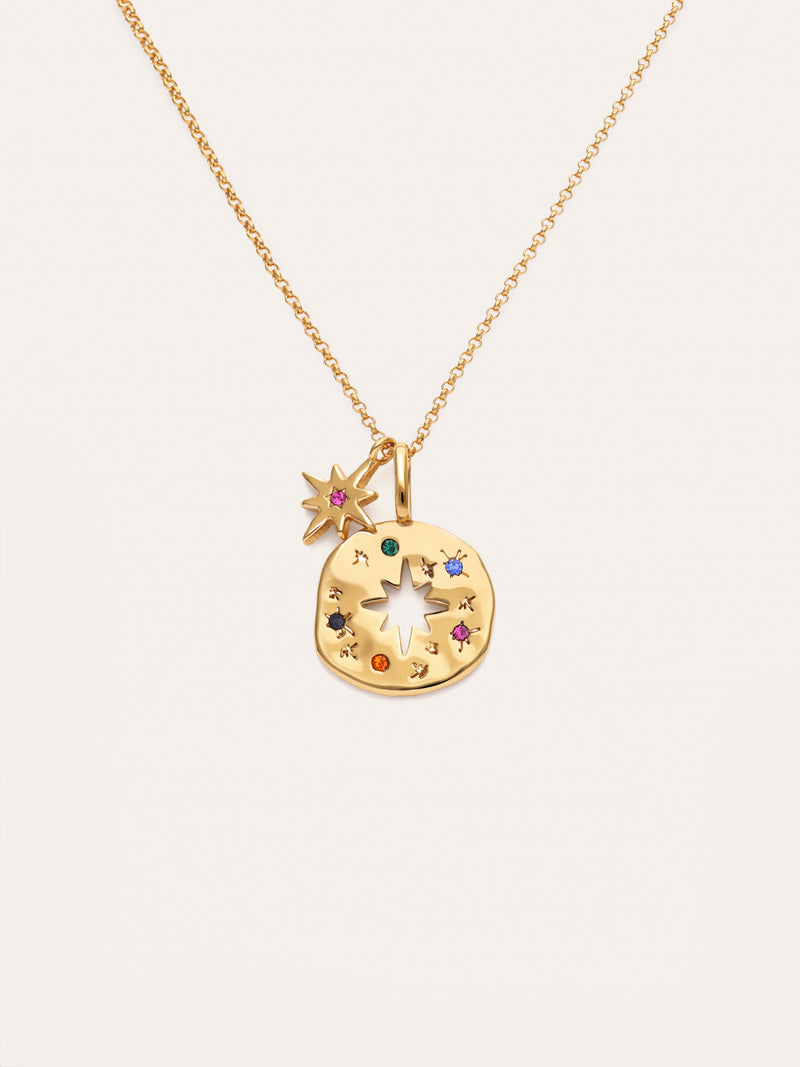 Geschenk-Set Halskette & Charm Para Ti Mamá vergoldet
