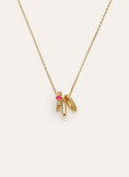 Collar Pebble Family Colors Baño Oro