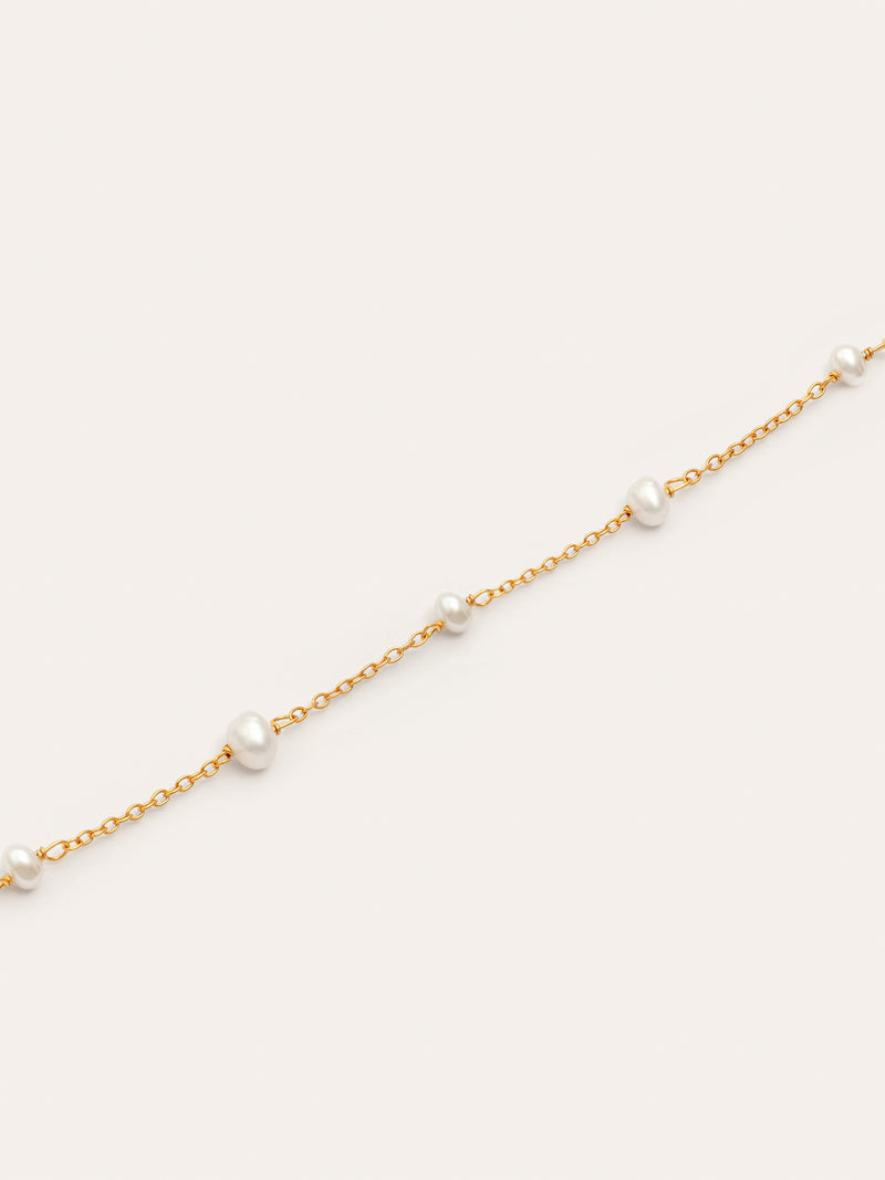 Collar Pearl & Pearls Baño Oro