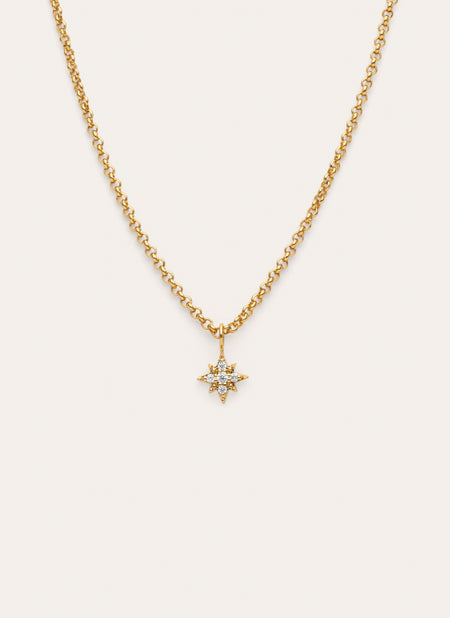 Polar Star Ketting met Goudkleurige coating