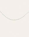 Collar Pompeya Turquesa Acero Baño Oro