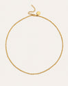 Collier chapelet en acier plaqué or - vista 5