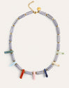 Halskette Santorini Edelstahl mit 18kt Goldbeschichtung