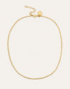Collier Serpentine Acier Plaqué Or