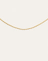 Collier Serpentine Acier Plaqué Or