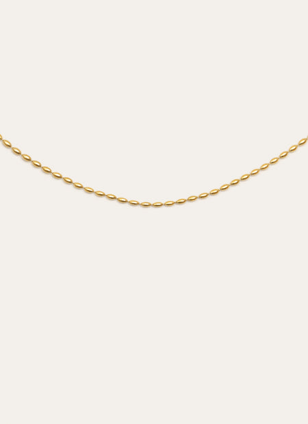 Collier Serpentine Acier Plaqué Or
