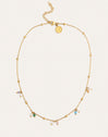 Halskette Shamira Dots aus Stahl mit 18kt Goldbeschichtung