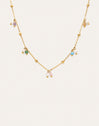 Halskette Shamira Dots aus Stahl mit 18kt Goldbeschichtung