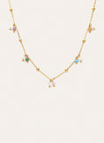 Halskette Shamira Dots aus Stahl mit 18kt Goldbeschichtung