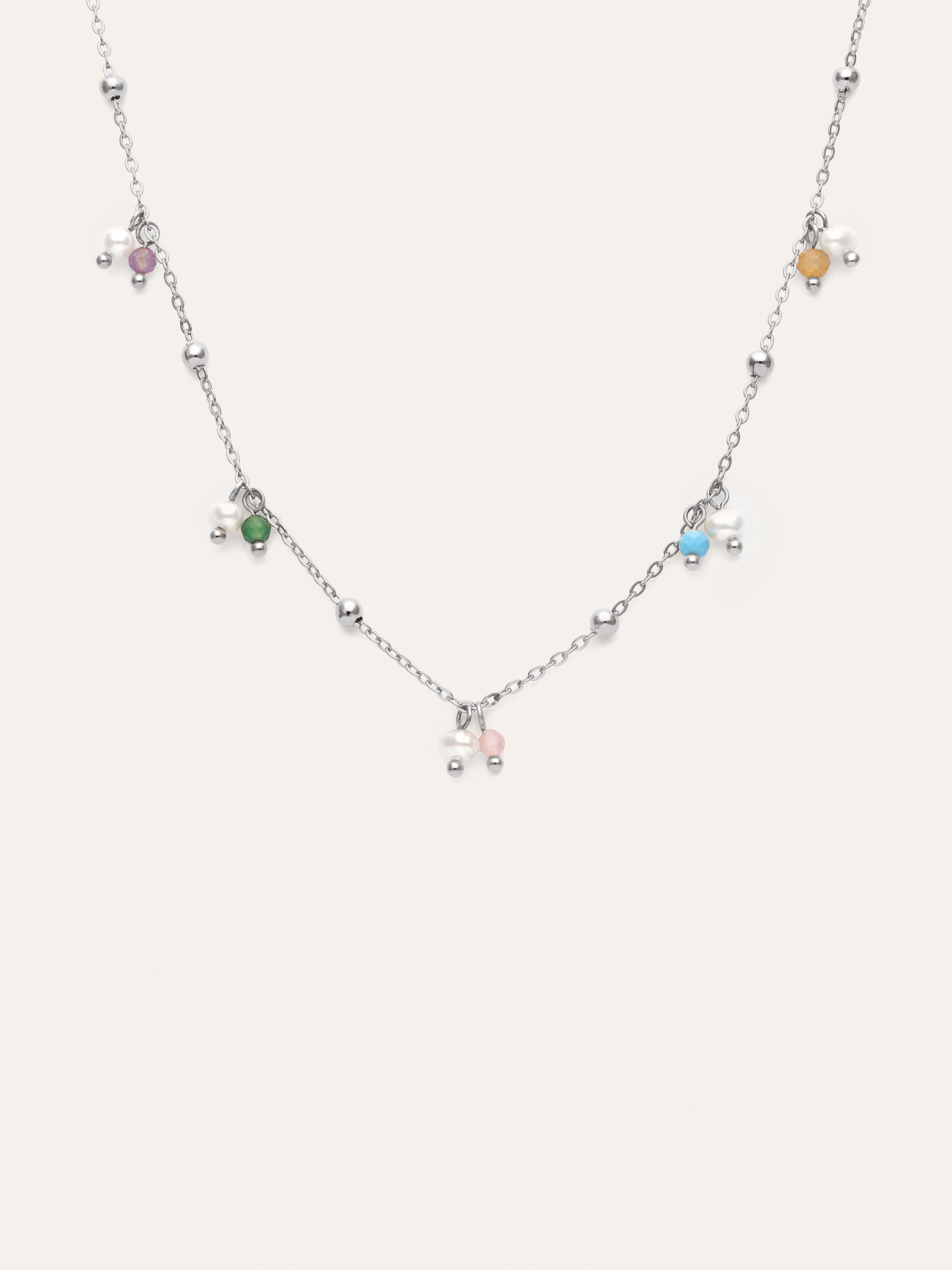 Halskette Shamira Dots aus Stahl