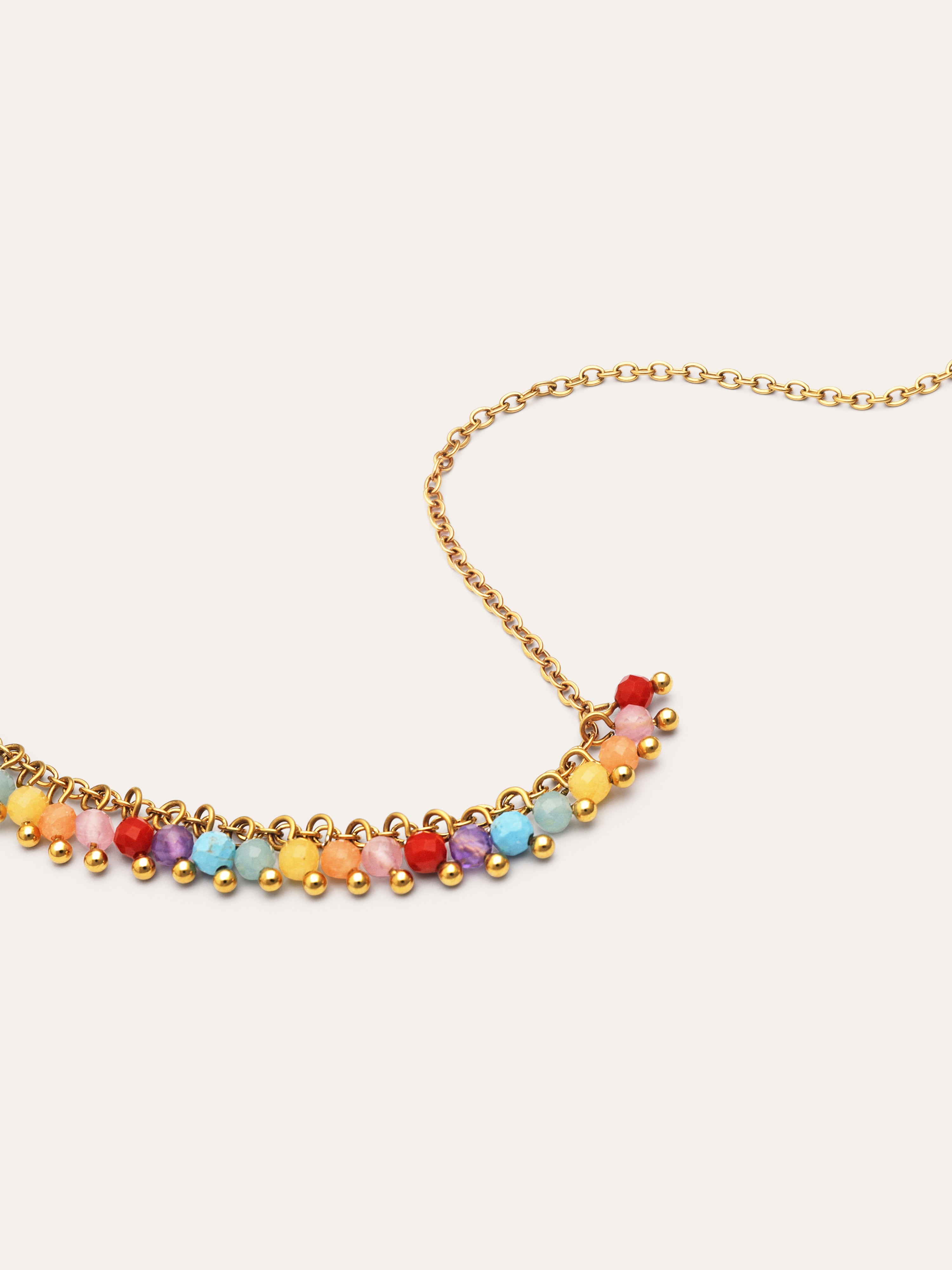 Collier Shamira Full Stones Acier Plaqué Or