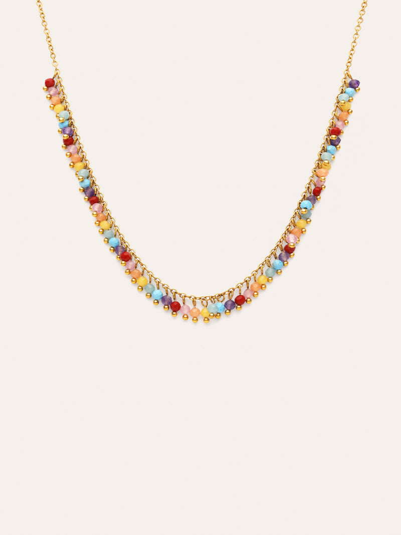 Collier Shamira Full Stones Acier Plaqué Or