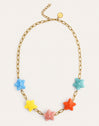 Starfish Chic Color Necklace Steel Gold Plated