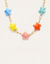 Starfish Chic Color Necklace Steel Gold Plated