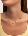 Collar Starfish Enamel Colors Baño Oro