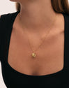 Collar Sun Light Acero Baño Oro