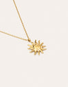 Collar Sun Light Acero Baño Oro