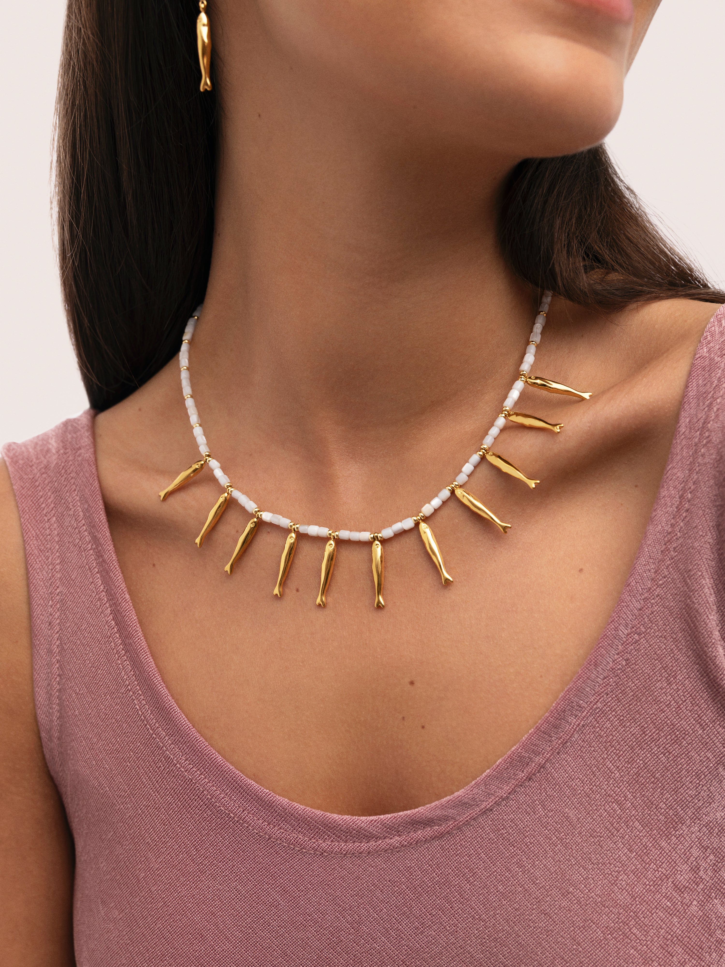 Halskette Costa Edelstahl mit 18kt Goldbeschichtung