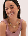 Ohrringe Long Costa Stahl mit 18kt Goldbeschichtung