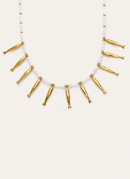 Costa Necklace Steel Gold Plated