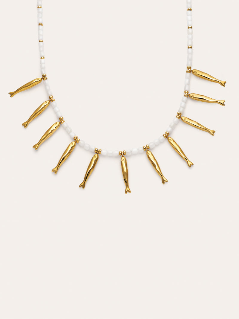 Halskette Costa Edelstahl mit 18kt Goldbeschichtung