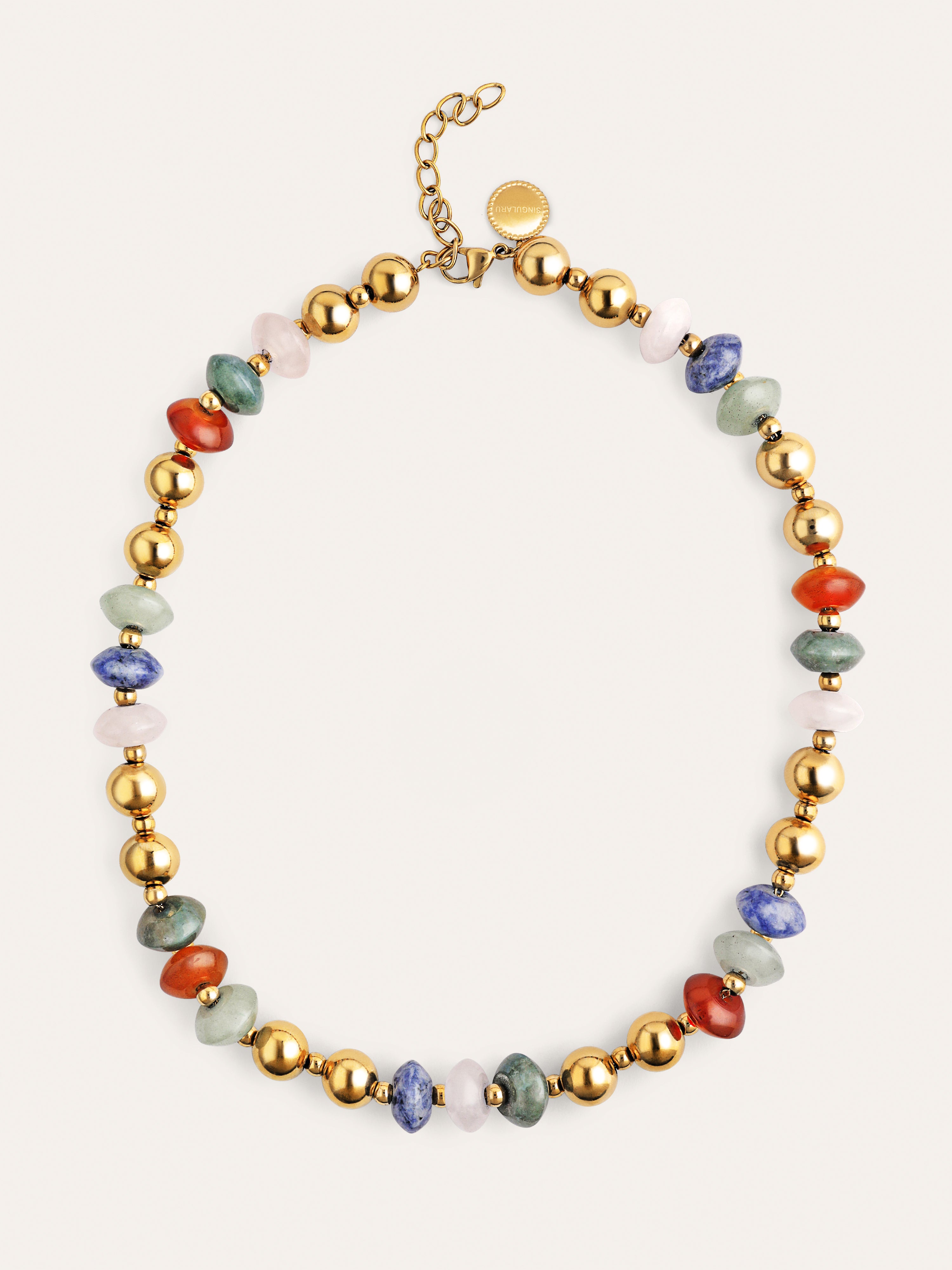 Collar Winter Bomb Acero Baño Oro