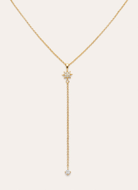 Polar Star Necklace with Gold Plating