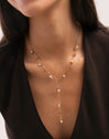 Halskette Y Shamira aus Stahl mit 18kt Goldbeschichtung
