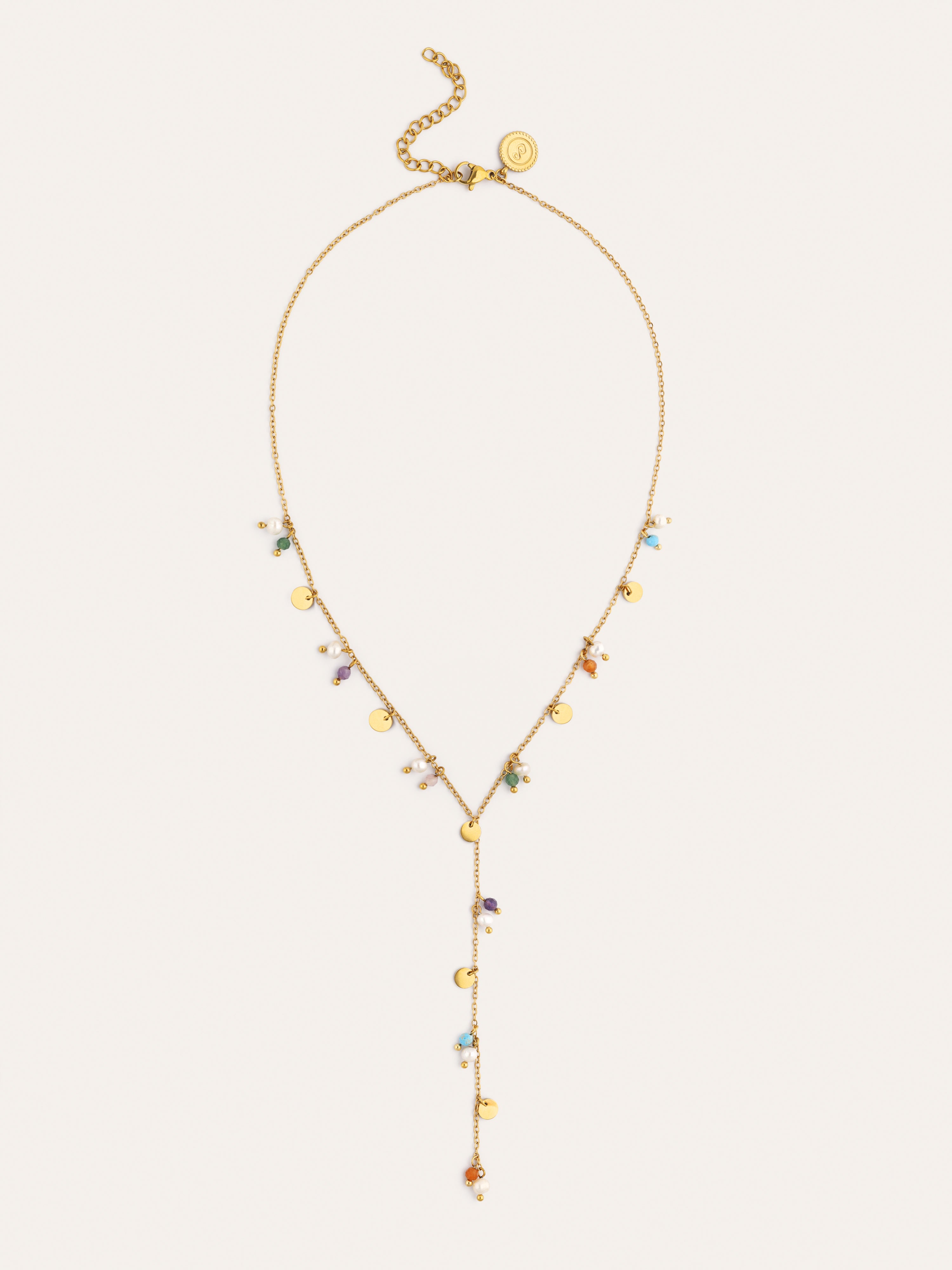 Halskette Y Shamira aus Stahl mit 18kt Goldbeschichtung
