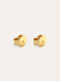 Pack 2 Porcas Pressão Prata Banho Ouro