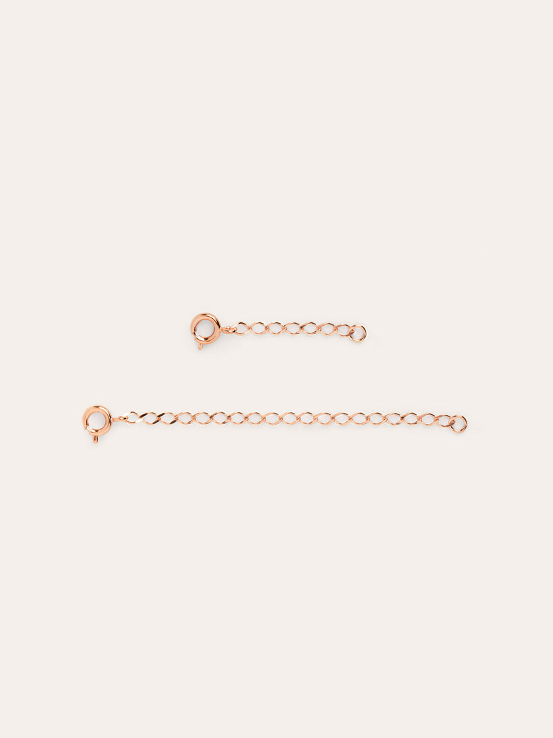 Verlängerungen aus Stahl mit Roségold-Beschichtung