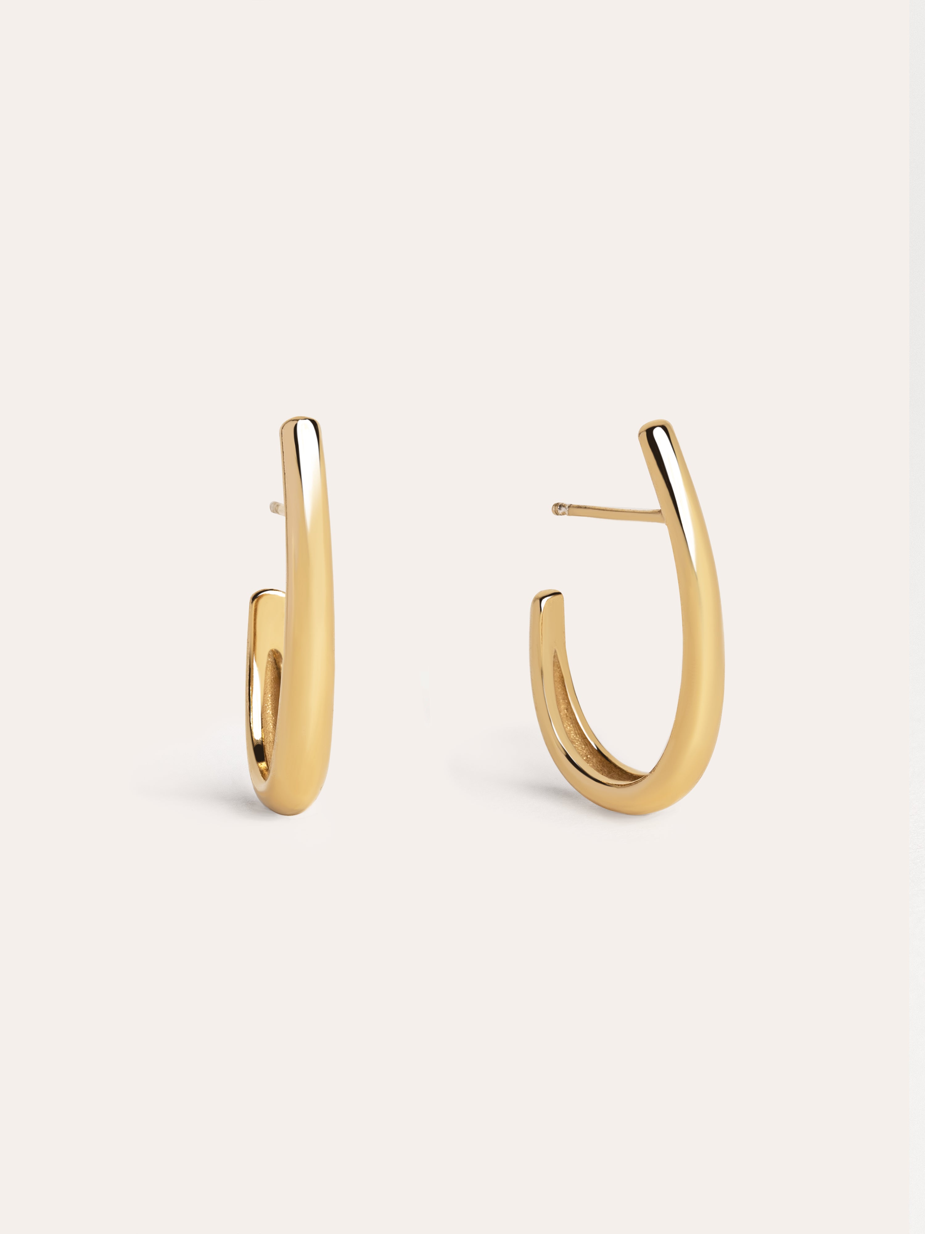 Aby Gold Hoop Earrings